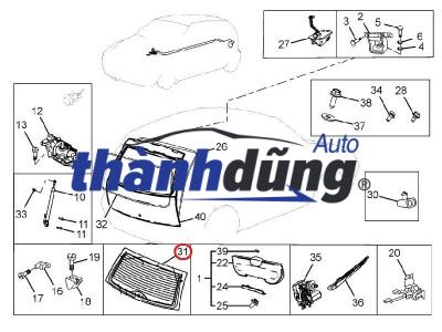 KÍNH THÙNG SAU XE MITSUBISHI TRITON 2015 | 950451 - Ảnh 5