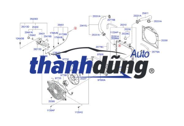 LỒNG QUẠT KÉT NƯỚC XE CHEVROLET CRUZE 1.8 AT | 13347163 - Ảnh 8