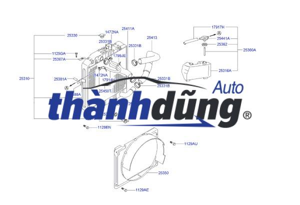 LỒNG QUẠT KÉT NƯỚC XE CHEVROLET CRUZE 1.8 AT | 13347163 - Ảnh 7