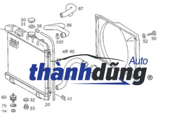 LỒNG QUẠT KÉT NƯỚC XE CHEVROLET CRUZE 1.8 AT | 13347163 - Ảnh 5