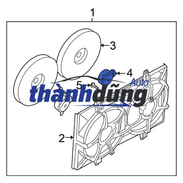 MÔ TƠ QUẠT DÀN NÓNG KIA BONGO 3 D4CB | 977864F400 - Ảnh 2