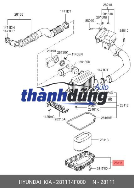 NẮP HỘP LỌC GIÓ XE FORD EVEREST 2023 | MB3Z9661B - Ảnh 6