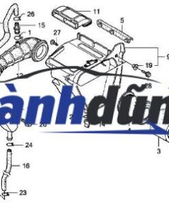 Alternative view of VỎ HỘP LỌC GIÓ HYUNDAI PORTER 2 2006-2017 | 281114F000