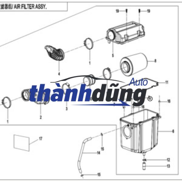 VỎ HỘP LỌC GIÓ HYUNDAI PORTER 2 2006-2017 | 281114F000 - Ảnh 5