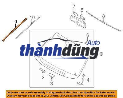 NẸP CHÂN KÍNH CHẮN GIÓ TRƯỚC PHẢI KIA SORENTO 2009 | 861312P020 - Ảnh 3