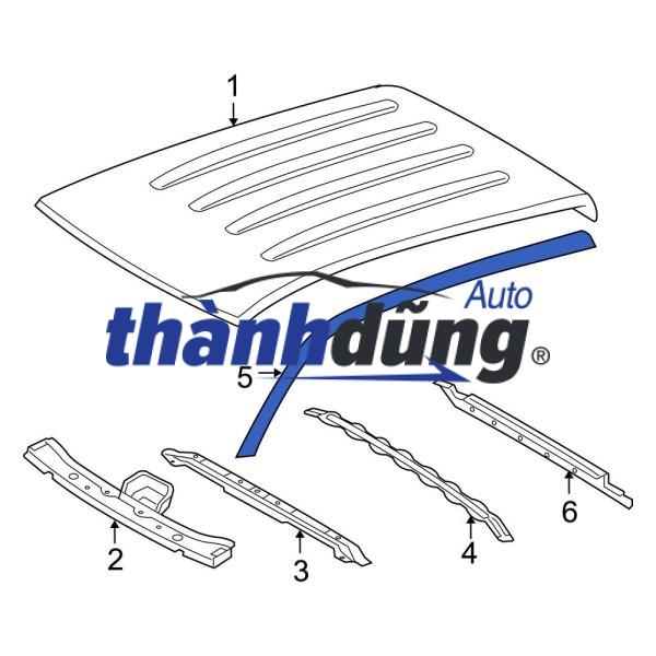 NẸP NÓC MITSUBISHI ATTRAGE 2018-2023 | 7400A374 - Ảnh 5