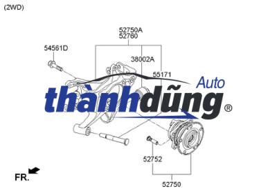 NGÕNG MAY Ơ SAU TRÁI HYUNDAI TUCSON | 52710D3000 - Ảnh 5