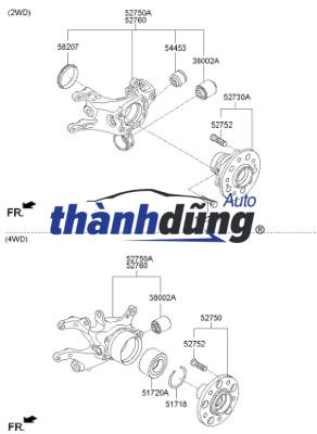 NGÕNG MAY Ơ SAU TRÁI HYUNDAI TUCSON | 52710D3000 - Ảnh 4