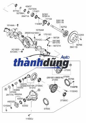NGÕNG MAY Ơ SAU TRÁI HYUNDAI TUCSON | 52710D3000 - Ảnh 3