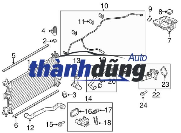 ỐNG NƯỚC HỒI BÌNH NƯỚC PHỤ FORD FOCUS 2014 | CV6Z8K012K - Ảnh 3