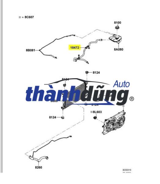ỐNG NƯỚC BÌNH NƯỚC PHỤ AUDI A7 2016-2022 | 06L121081 - Ảnh 5
