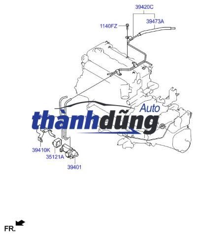 ỐNG NƯỚC DÀN SƯỞI XE NISSAN TERRA | 924104JM0B - Ảnh 5