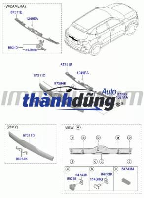 NẸP XI CỐP SAU TOYOTA CAMRY 2013 | 7681106923 - Ảnh 3