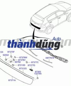 Alternative view of NẸP MẠ CỐP HẬU TOYOTA FORTUNER 2009 | 768110K020