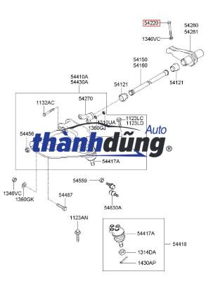 ỐC TĂNG THANH XOẮN XE HYUNDAI PORTER 2 2008 | 542904B001 - Ảnh 2