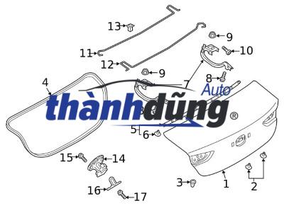 THANH XOẮN ĐỠ CỐP SAU HONDA ACCORD 2013 | 74872-T9N-A01 - Ảnh 5