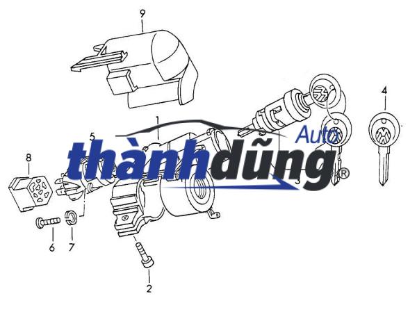 CÔNG TẮC KHÓA ĐIỆN MITSUBISHI LANCER 2001-2005 | MR389784 - Ảnh 3