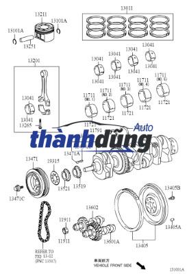 TRỤC CÂN BẰNG NHỎ TOYOTA CAMRY 2014 | 1360128021 - Ảnh 4