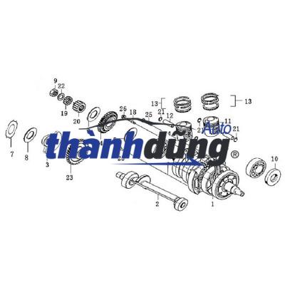 TRỤC CÂN BẰNG NHỎ TOYOTA CAMRY 2014 | 1360128021 - Ảnh 3