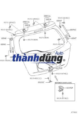 TAY MỞ CỐP HẬU CHEVROLET SPARK M300 2013 | 94522303 - Ảnh 2