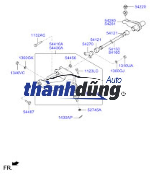 THANH XOẮN CABIN HYUNDAI PORTER 2 2006 | 541604B700 - Ảnh 2