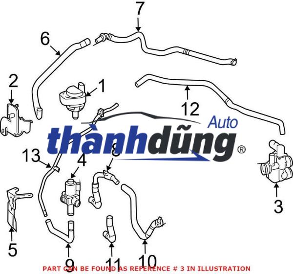 VAN SẤY NÓNG MÁY LẠNH BMW 520I | 64539119164 - Ảnh 4