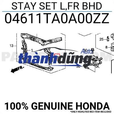 XƯƠNG BẮT KÉT NƯỚC TRÁI HONDA CITY 2017 | 04611T9AT00ZZ - Ảnh 3