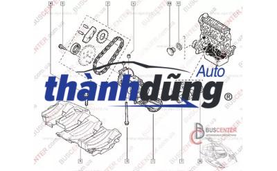 XÍCH BƠM DẦU KIA SORENTO D4CB | 233514A600 - Ảnh 6