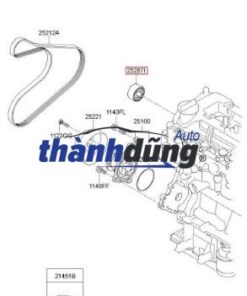 bi tỳ dây curoa tổng, puli dẫn hướng, puly tỳ tổng, bạc đạn tỳ tổng, bi tỳ tổng4