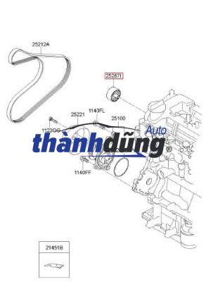 bi tỳ dây curoa tổng, puli dẫn hướng, puly tỳ tổng, bạc đạn tỳ tổng, bi tỳ tổng4