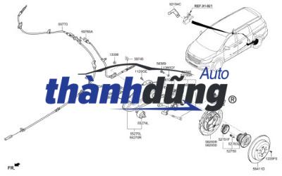 CAO SU CÂN BẰNG MAY Ơ SAU KIA CARENS 2006-2013 | 551304D000 - Ảnh 4