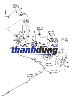 CAO SU CÂN BẰNG MAY Ơ SAU KIA CARENS 2006-2013 | 551304D000 - Ảnh 3