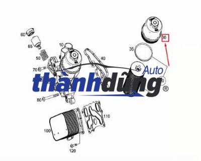 CỐC LỌC DẦU 4KH1 ISUZU NKR77 | 898184212 - Ảnh 5