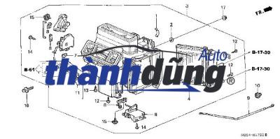 MÔ TƠ CỬA GIÓ ĐIỀU HÒA FORD RANGER | D267LYALA01 - Ảnh 4