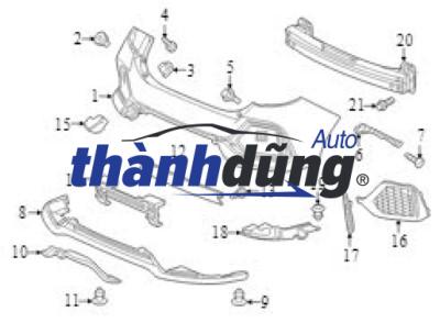 ỐP BA ĐỜ SỐC SAU XE HONDA CITY 2016 | 71505T9DK00 - Ảnh 3