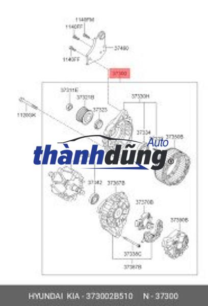 IC MÁY PHÁT HYUNDAI STAREX | 3737042300 - Ảnh 5