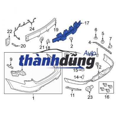 XƯƠNG ĐỠ CẢN SAU DAEWOO GENTRA 2009 | 96648673 - Ảnh 3