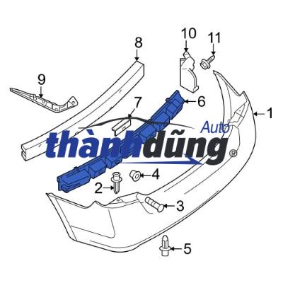 XƯƠNG ĐỠ CẢN SAU DAEWOO LACETTI 2006 | 96545592 - Ảnh 3
