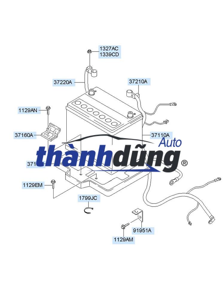 GIÁ ĐỠ BÌNH ẮC QUY HYUNDAI ELANTRA 2018 | 37150F2500 - Ảnh 4