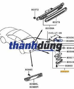 Alternative view of ĐÈN SOI BIỂN SỐ XE NISSAN NAVARA 2010 | 26510EB71A