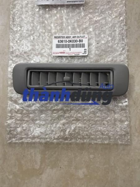 cửa gió máy lạnh trần xe toyota fortuner 2009
