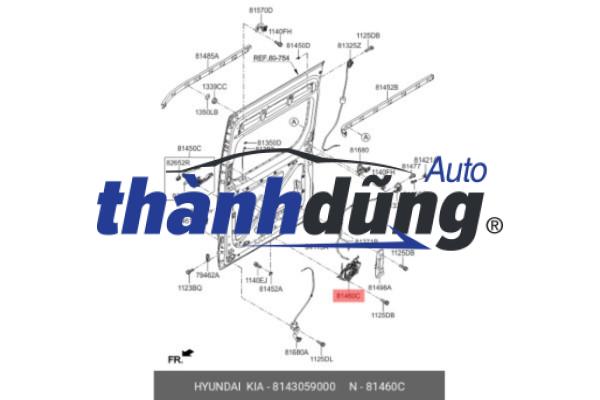 Ổ NGẬM CỬA LÙA HYUNDAI SOLATI 2018-2023 | 8143059000 - Ảnh 4