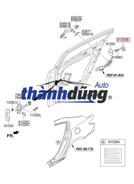 Ổ NGẬM CỬA LÙA HYUNDAI SOLATI 2018-2023 | 8143059000 - Ảnh 3