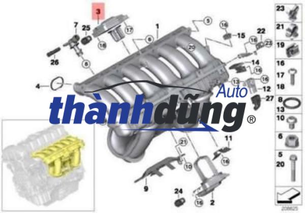 CỔ HÚT GIÓ FORD FOCUS 2010 | 4M5G9424FT - Ảnh 4