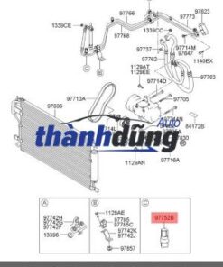 Alternative view of CẢM BIẾN ÁP SUẤT GA KIA OPTIMA 2009-2015 |  977213K000