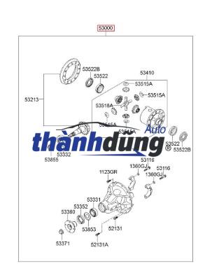 ĐÙM CẦU SAU XE HYUNDAI STAREX 2008 | 530004H200 - Ảnh 4