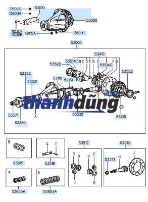 ĐÙM CẦU SAU XE DONGBEN SRM X30 | 1067216 - Ảnh 5