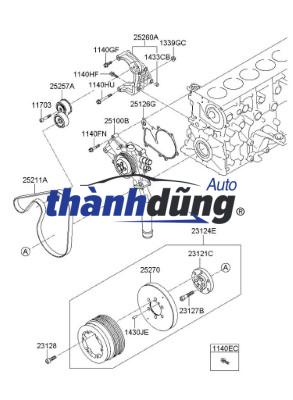 GIOĂNG BƠM NƯỚC MERCEDES SL450 2019-2020 | 2762010000 - Ảnh 3