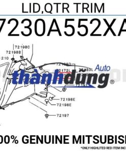 Alternative view of NẮP HỐC ĐỂ ĐỒ CỐP HẬU PHỤ MITSUBISHI XPANDER 2021 |  7240A288XA