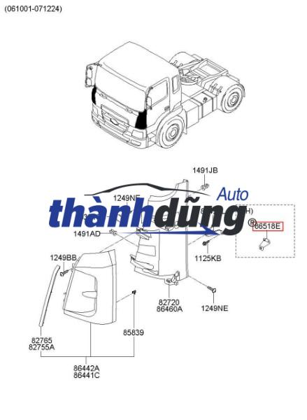 NẸP HƯỚNG GIÓ PHẢI KIA SONET 2022 | 86546CC000 - Ảnh 4